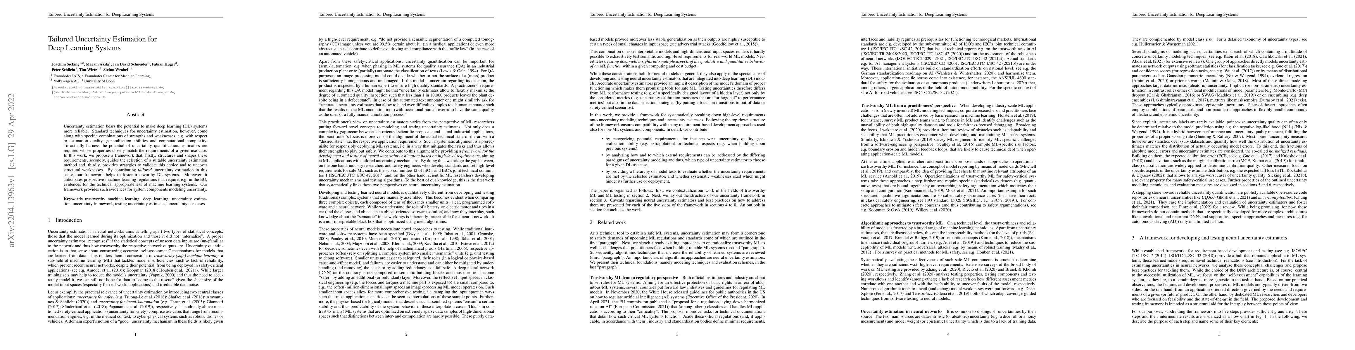 Thumbnail for Tailored Uncertainty Estimation for Deep Learning Systems