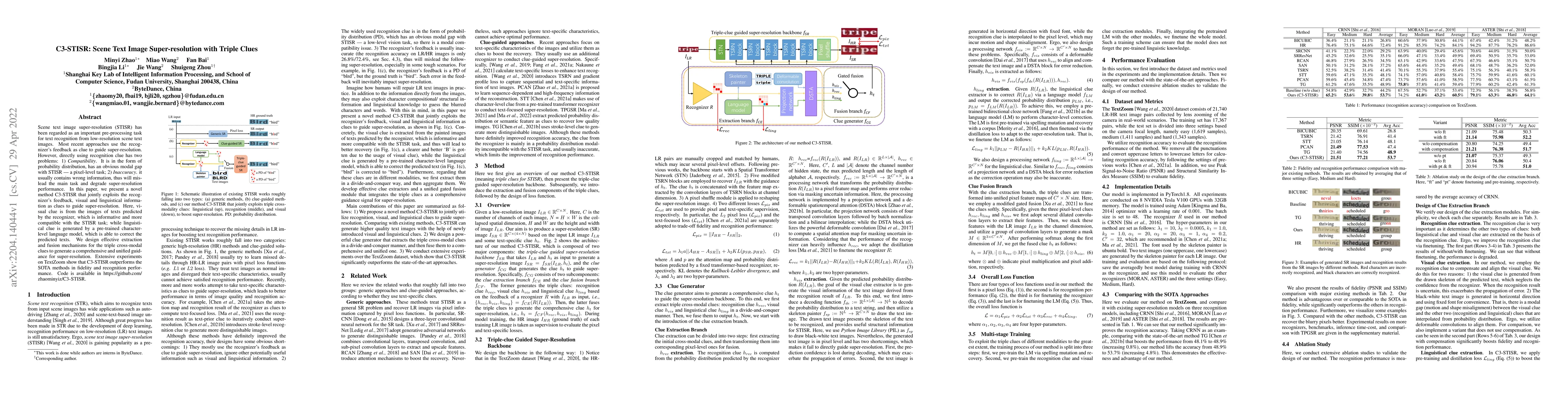 Thumbnail for C3-STISR: Scene Text Image Super-resolution with Triple Clues