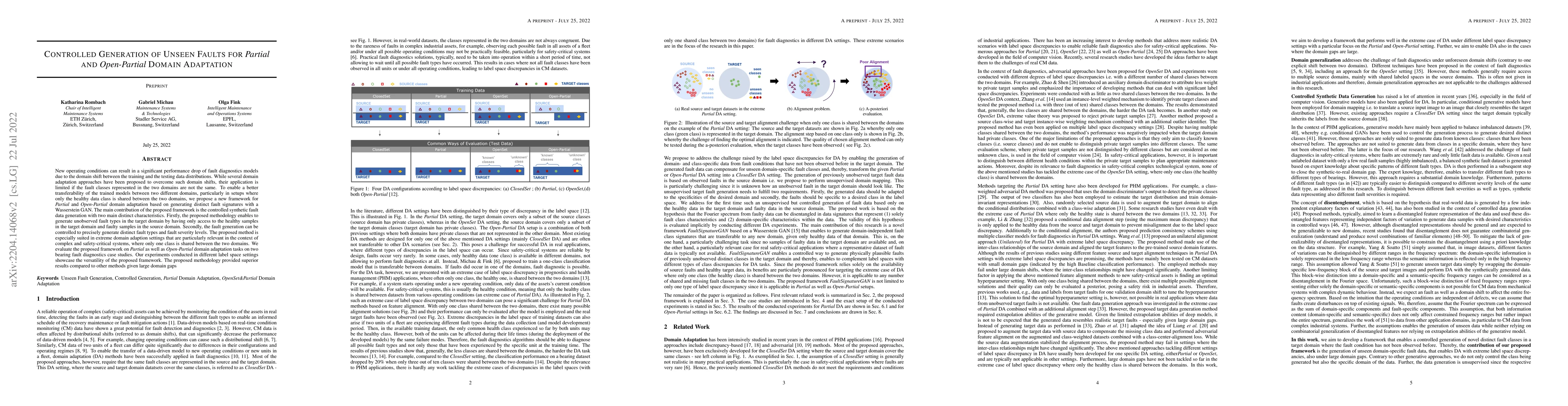 Thumbnail for Controlled Generation of Unseen Faults for Partial and Open-Partial
  Domain Adaptation