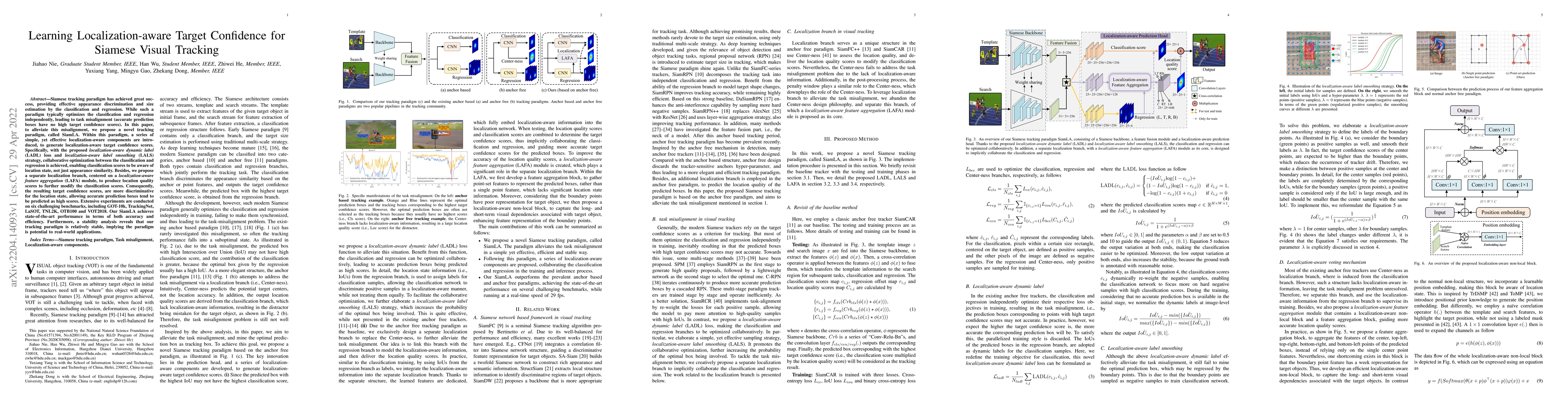 Thumbnail for Learning Localization-aware Target Confidence for Siamese Visual
  Tracking