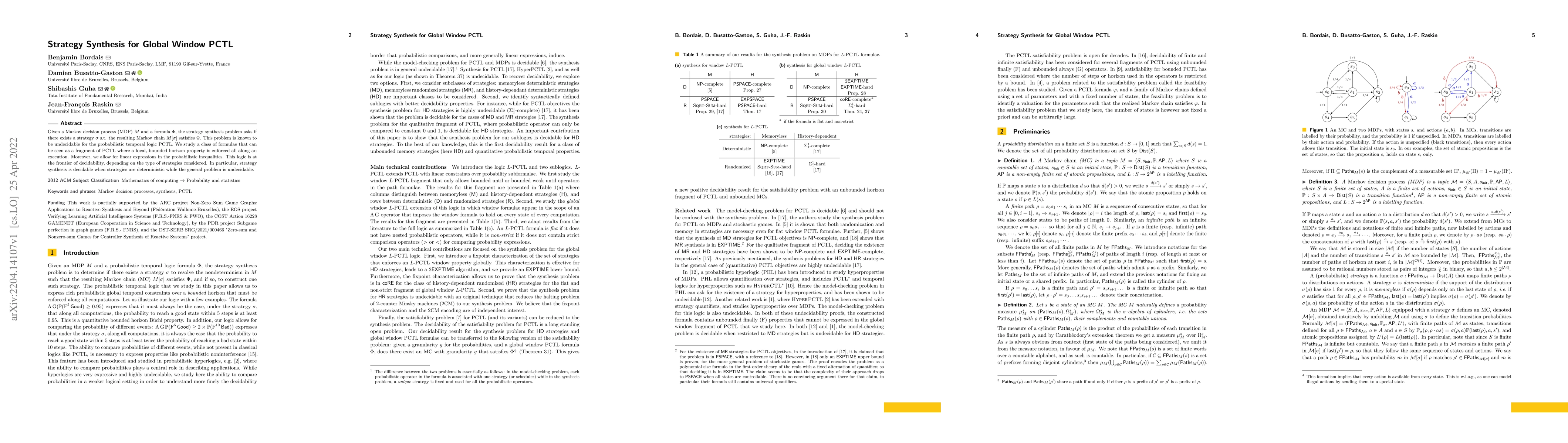 Thumbnail for Strategy Synthesis for Global Window PCTL