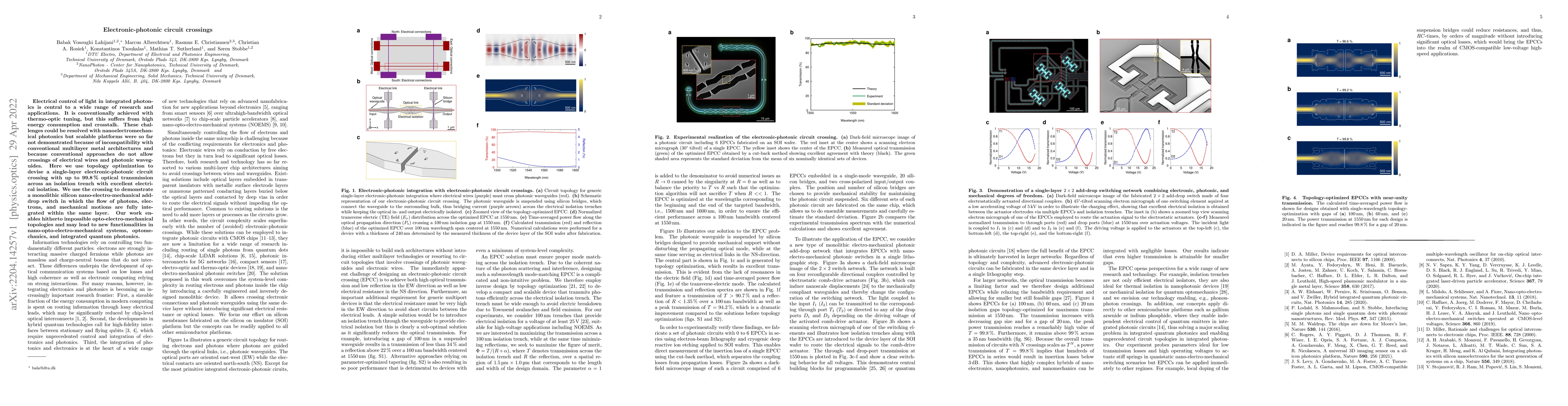 Thumbnail for Electronic-photonic circuit crossings
