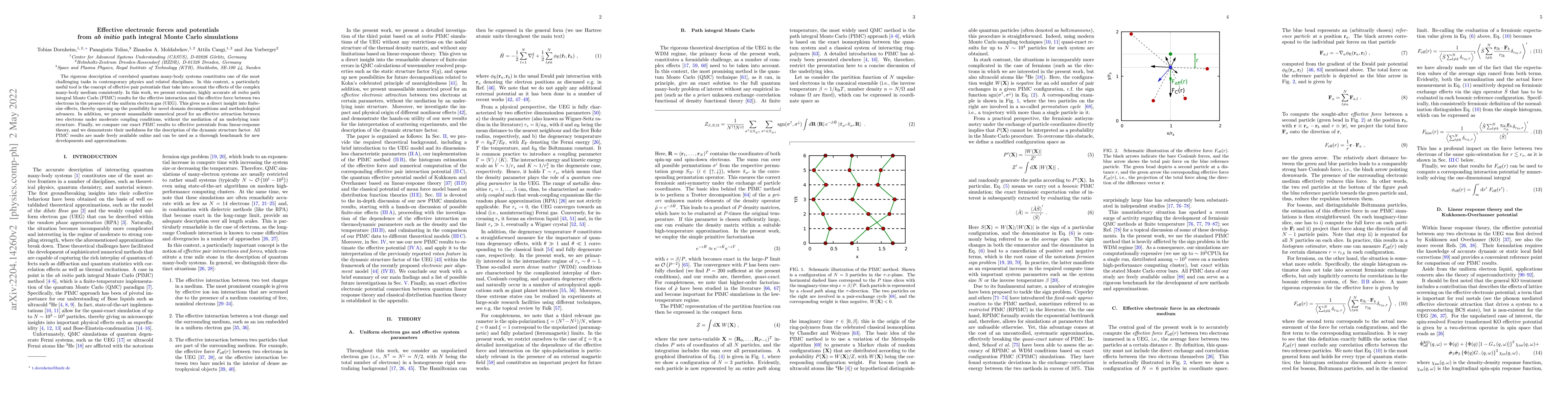 Thumbnail for Effective electronic forces and potentials from ab initio path integral
  Monte Carlo simulations
