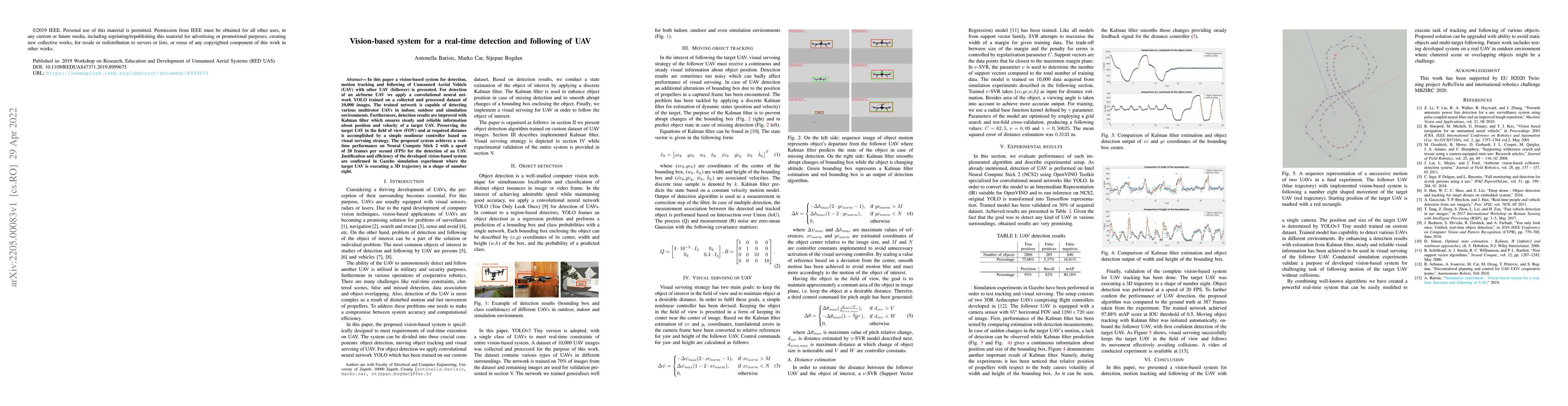 Thumbnail for Vision-based system for a real-time detection and following of UAV