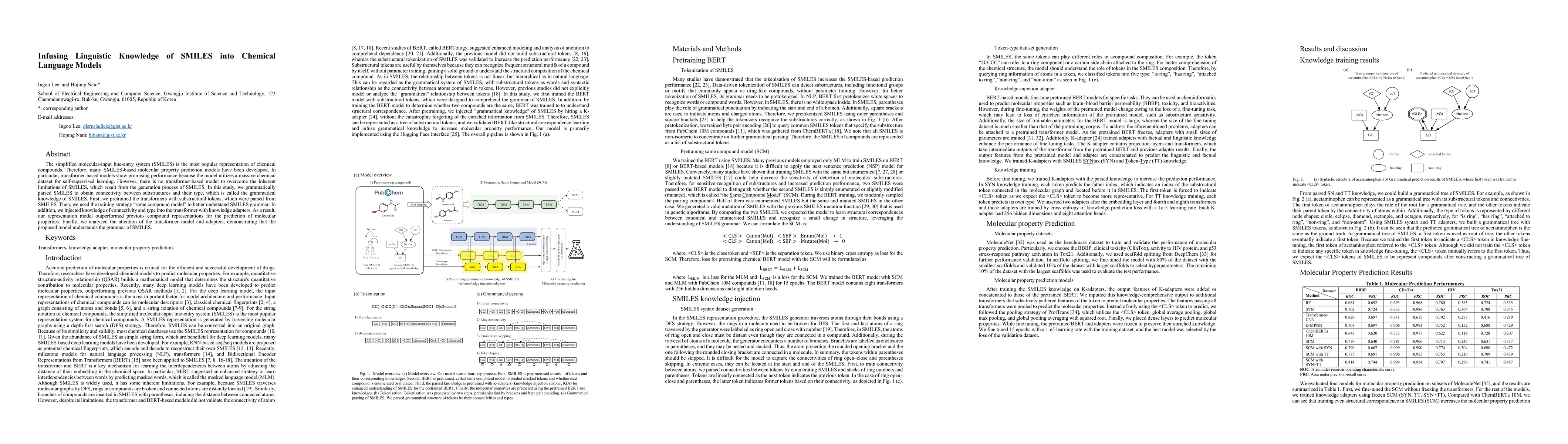 Thumbnail for Infusing Linguistic Knowledge of SMILES into Chemical Language Models