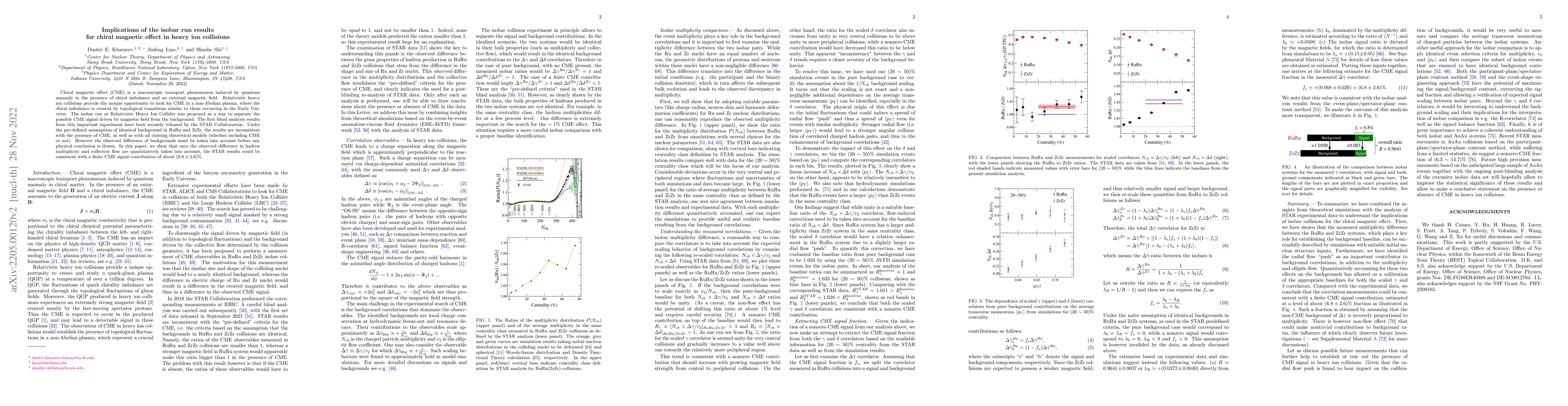 Thumbnail for Implications of the isobar run results for chiral magnetic effect in
  heavy ion collisions
