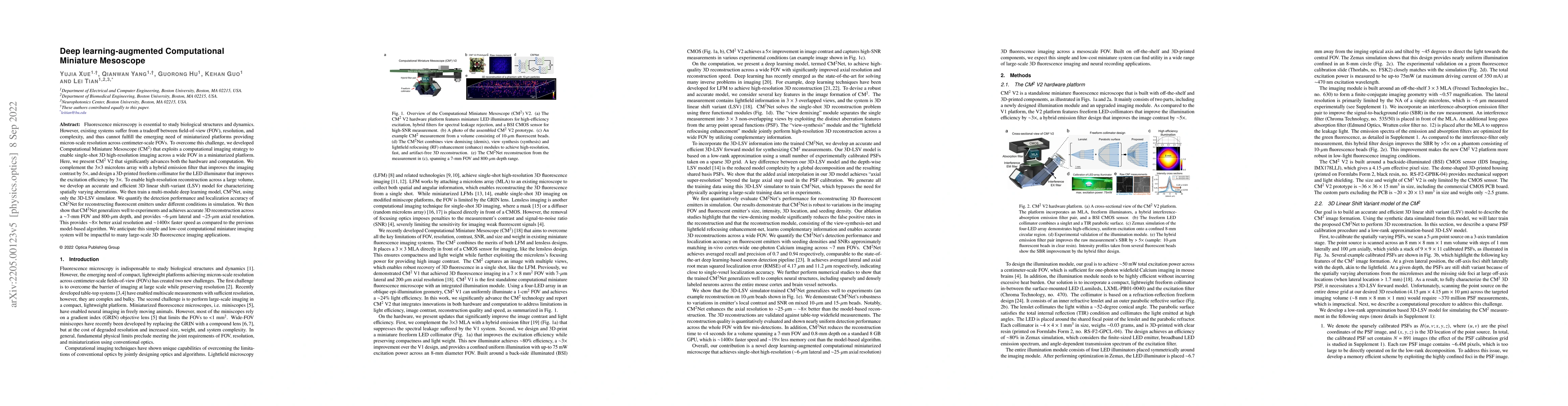 Thumbnail for Deep-learning-augmented Computational Miniature Mesoscope