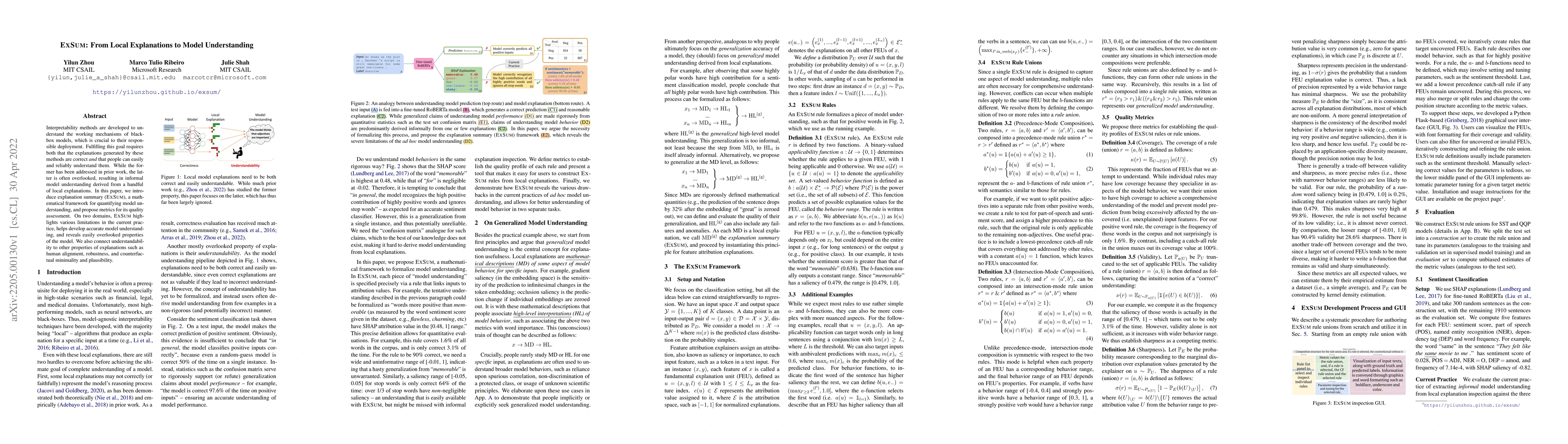 Thumbnail for ExSum: From Local Explanations to Model Understanding