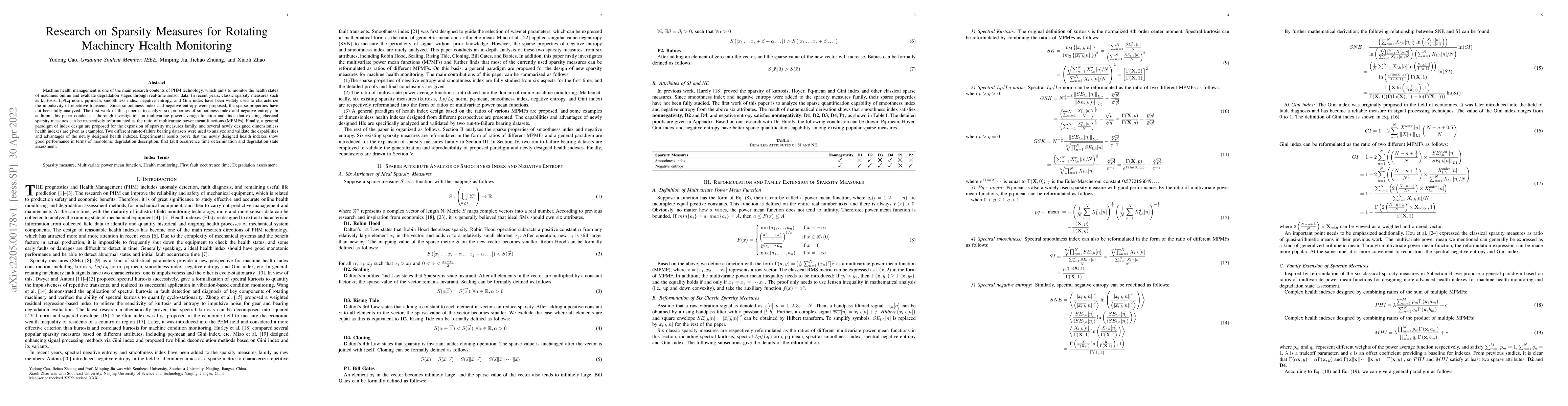 Thumbnail for Research on Sparsity Measures for Rotating Machinery Health Monitoring
