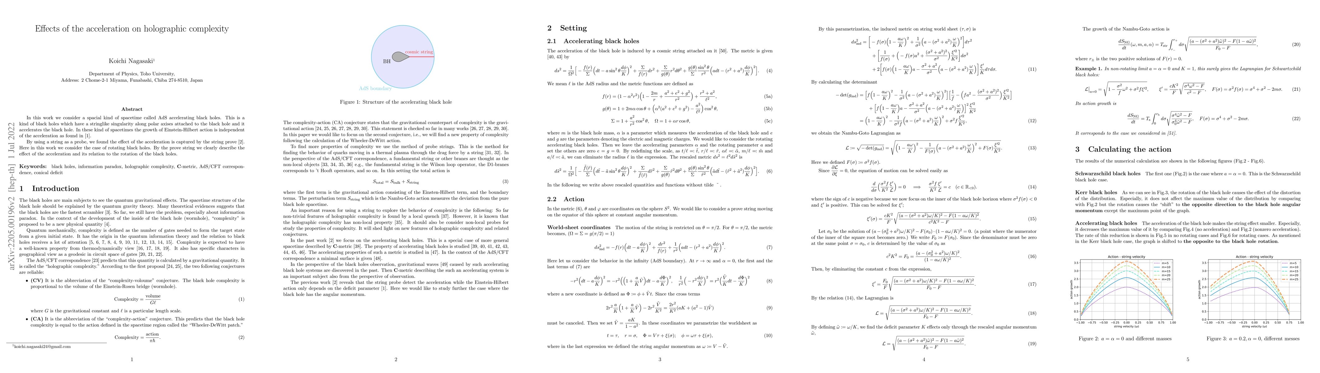Thumbnail for Effects of the acceleration on holographic complexity