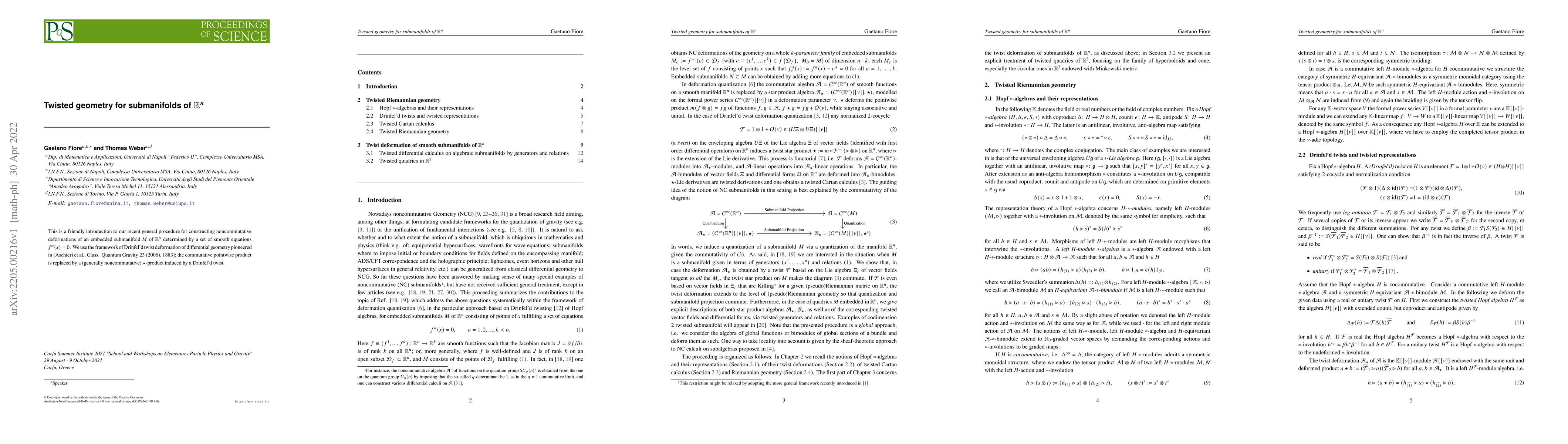Thumbnail for Twisted geometry for submanifolds of $\mathbb{R}^n$