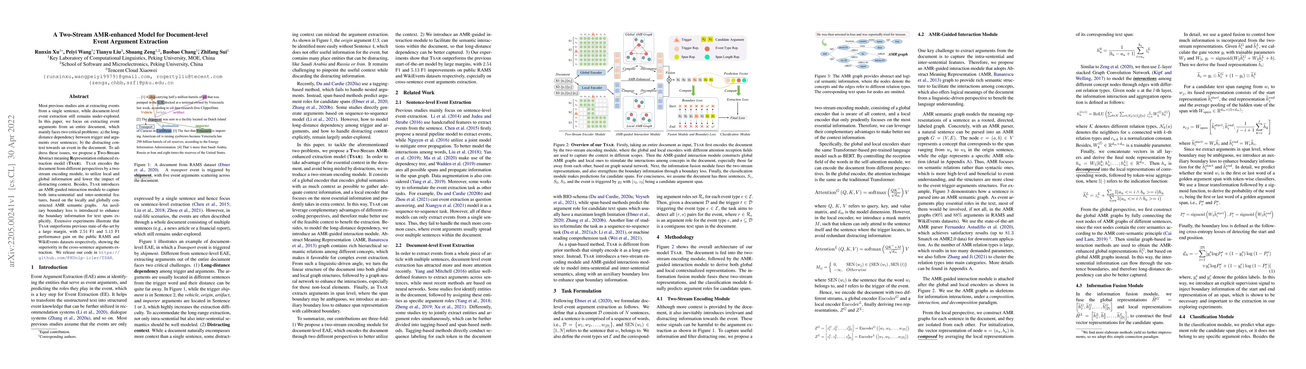 Thumbnail for A Two-Stream AMR-enhanced Model for Document-level Event Argument
  Extraction