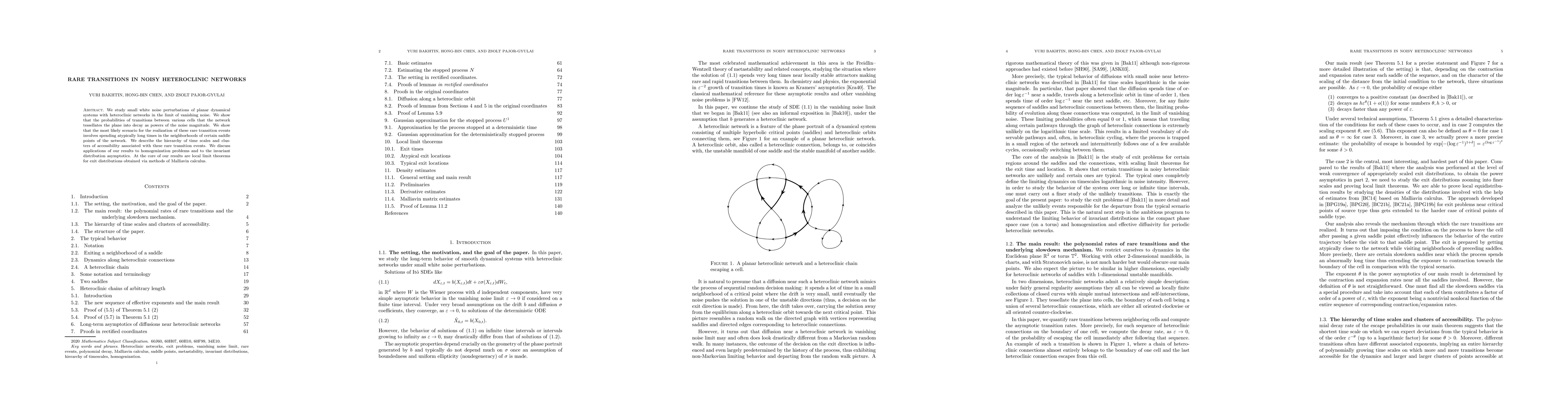 Thumbnail for Rare transitions in noisy heteroclinic networks