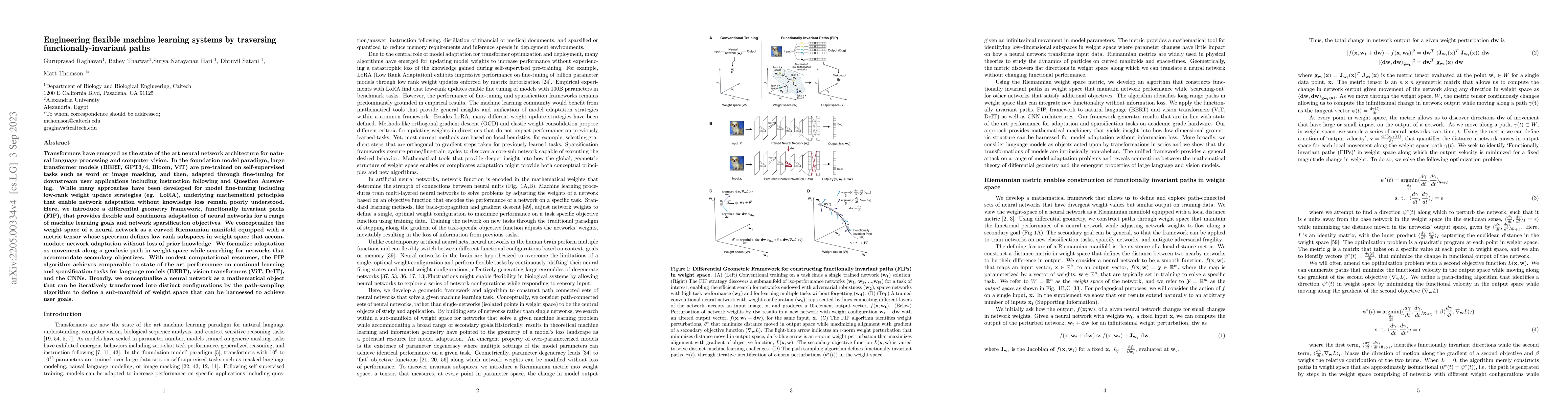 Thumbnail for Engineering flexible machine learning systems by traversing
  functionally-invariant paths