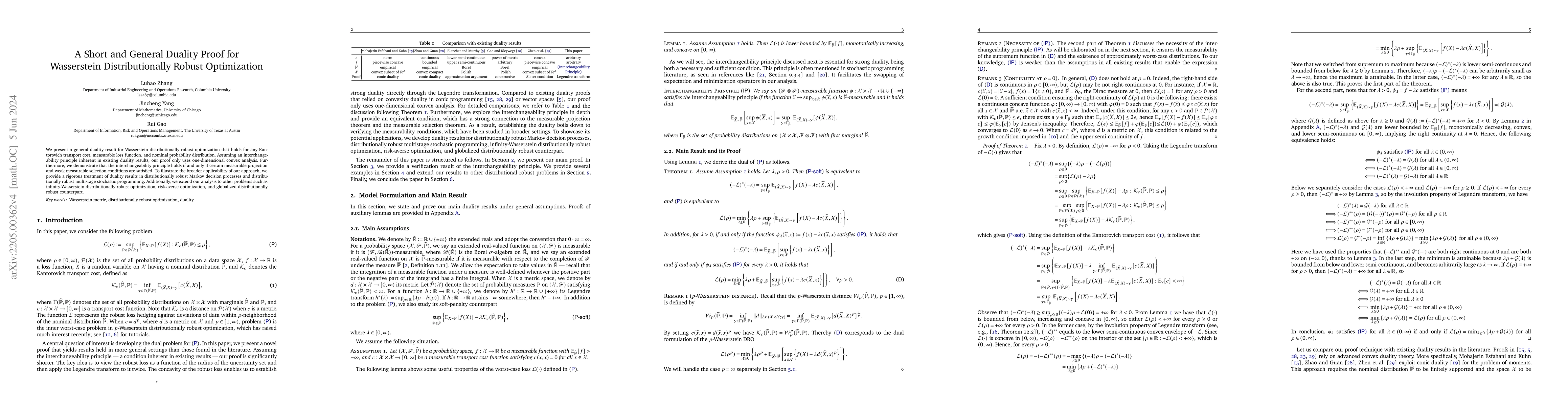 Thumbnail for A Short and General Duality Proof for Wasserstein Distributionally
  Robust Optimization