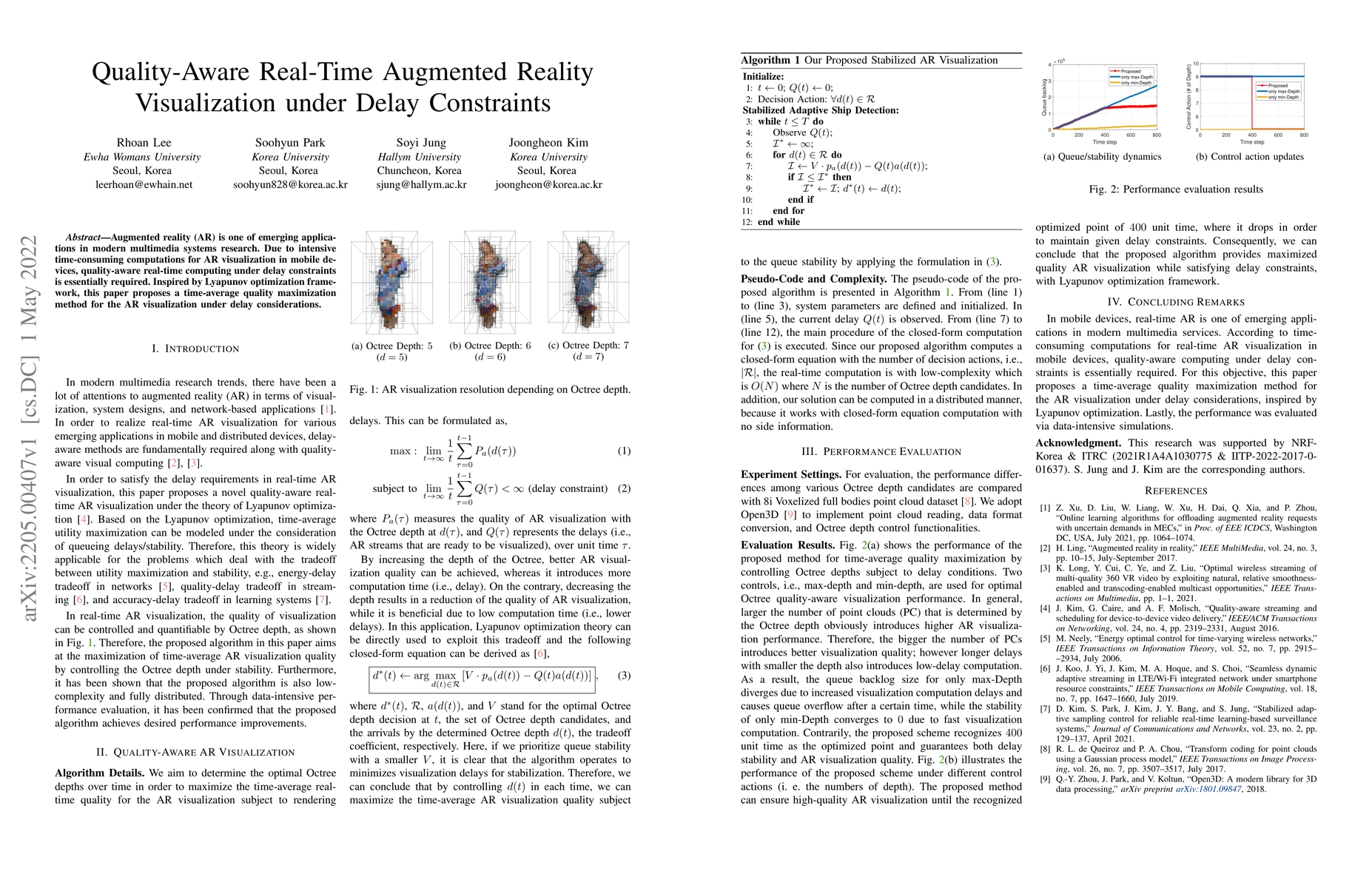 Thumbnail for Quality-Aware Real-Time Augmented Reality Visualization under Delay
  Constraints