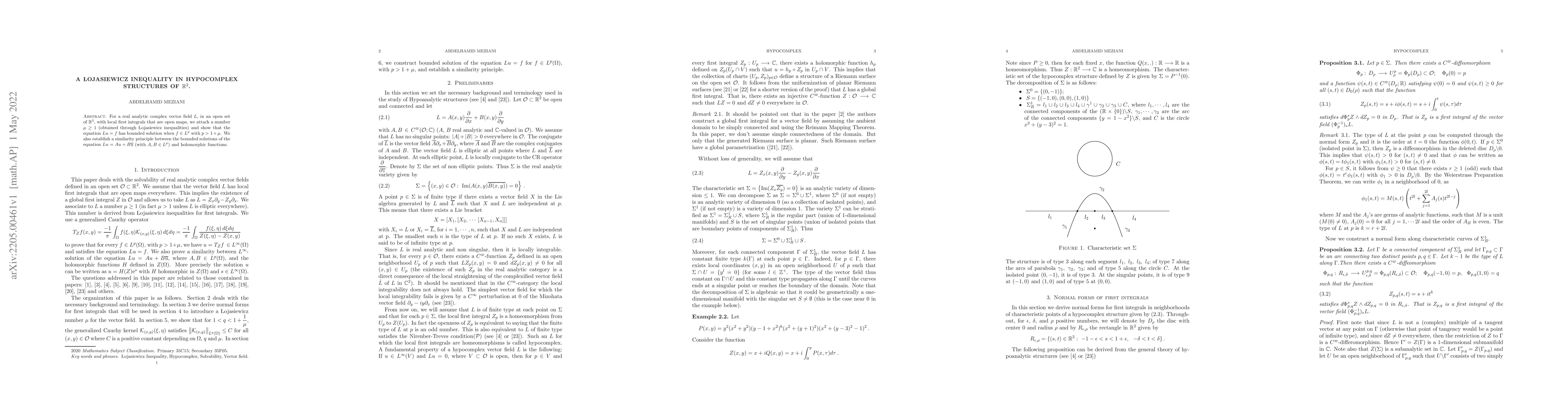 Thumbnail for A Lojasiewicz Inequality in Hypocomplex Structures of $\mathbb{R}^2$