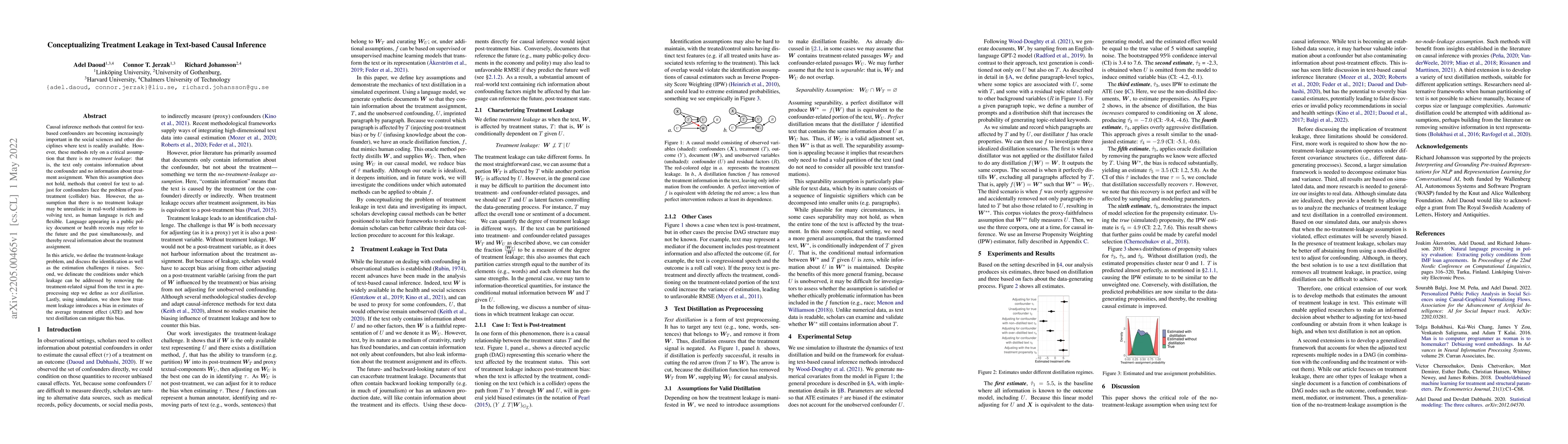 Thumbnail for Conceptualizing Treatment Leakage in Text-based Causal Inference