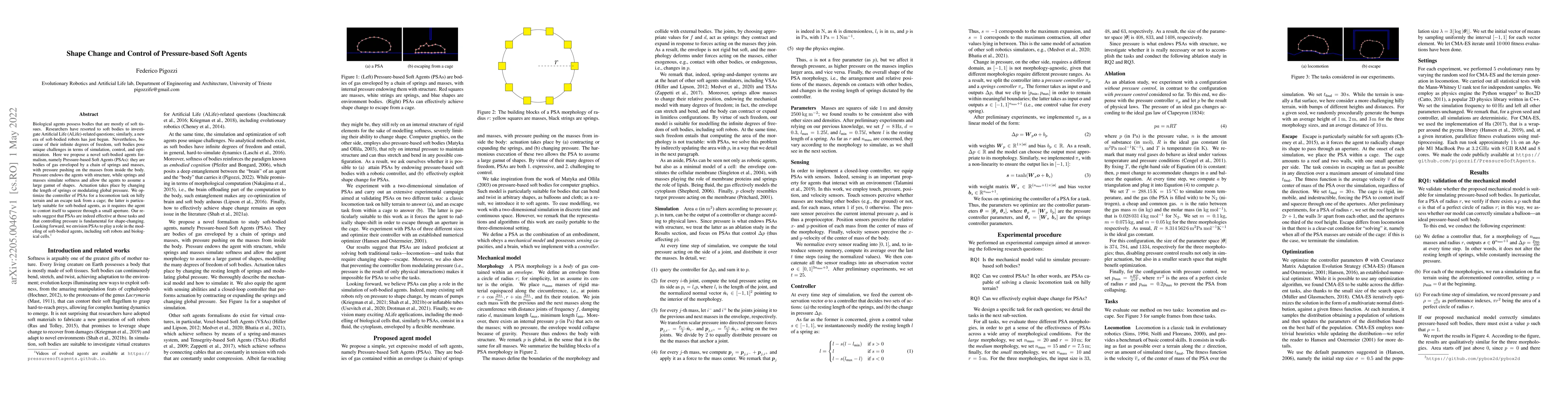 Thumbnail for Shape Change and Control of Pressure-based Soft Agents