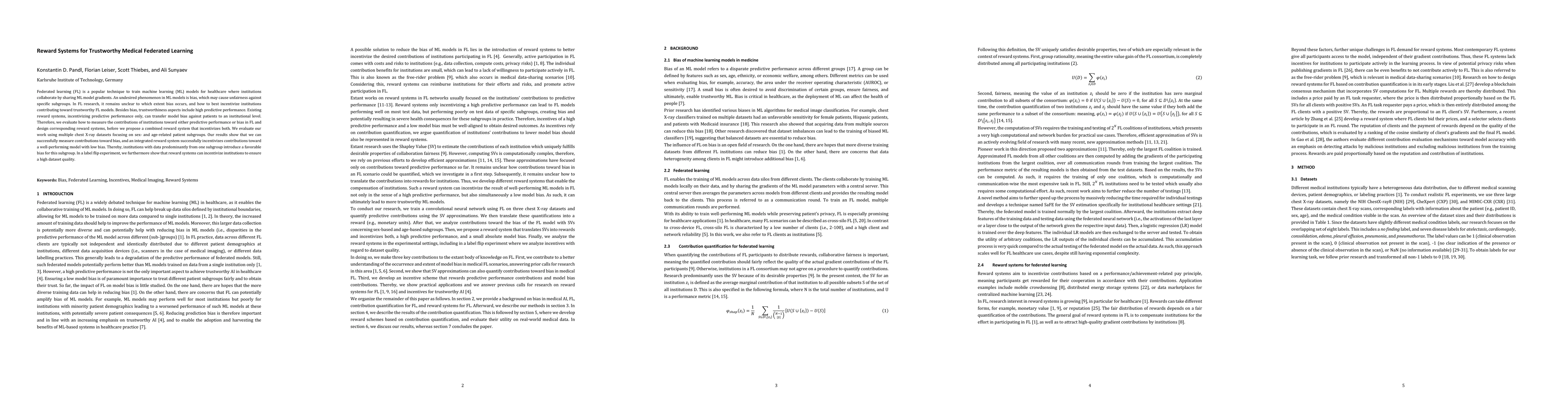 Thumbnail for Reward Systems for Trustworthy Medical Federated Learning