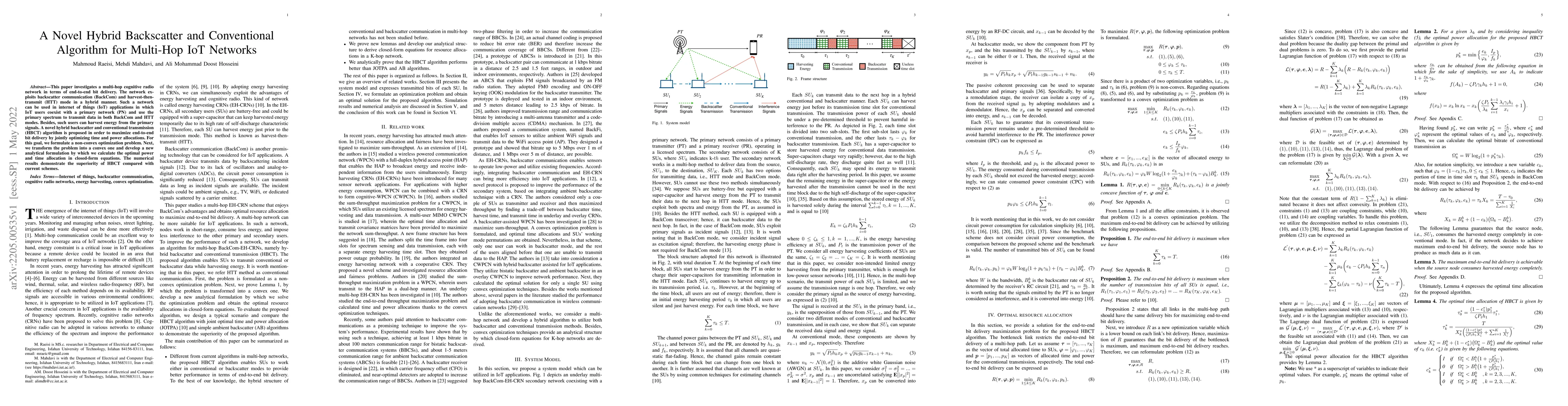 Thumbnail for A Novel Hybrid Backscatter and Conventional Algorithm for Multi-Hop IoT
  Networks