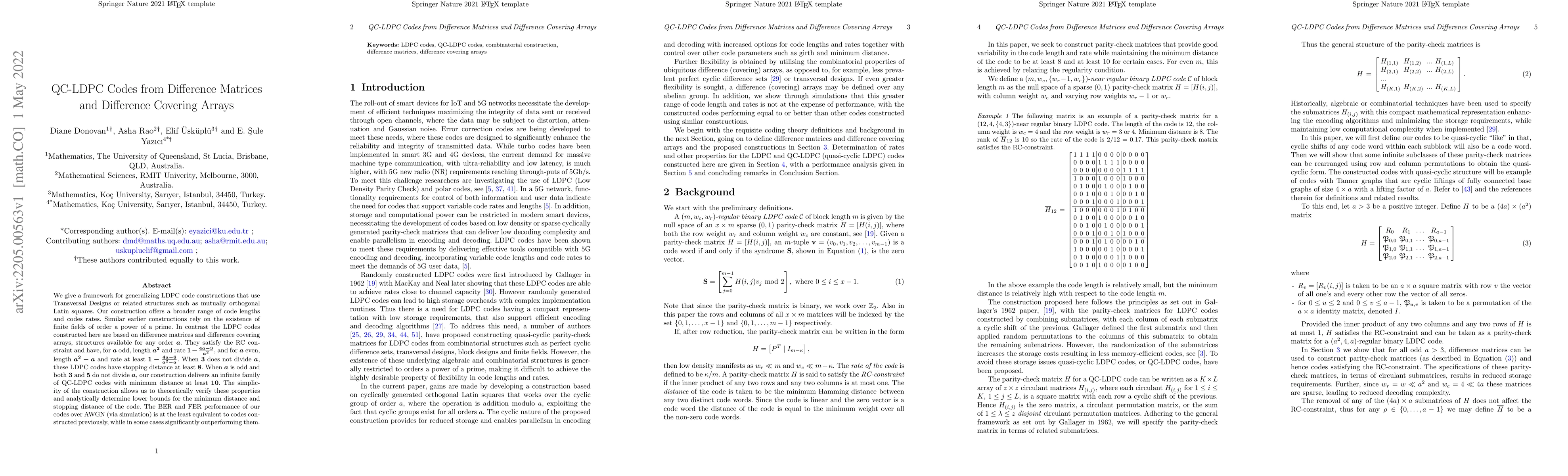 Thumbnail for QC-LDPC Codes from Difference Matrices and Difference Covering Arrays