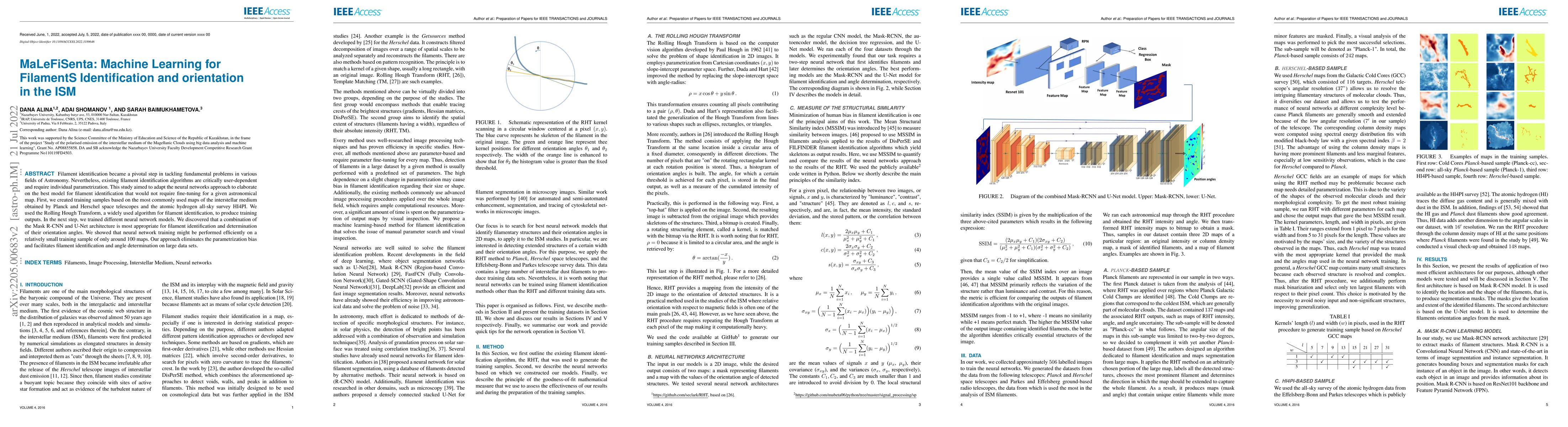 Thumbnail for MaLeFiSenta: Machine Learning for FilamentS Identification and
  orientation in the ISM