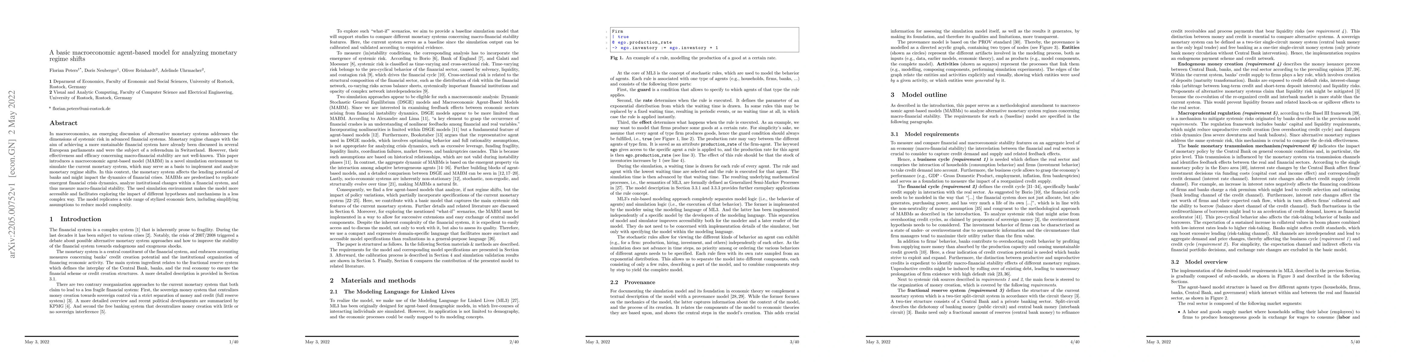Thumbnail for A basic macroeconomic agent-based model for analyzing monetary regime
  shifts