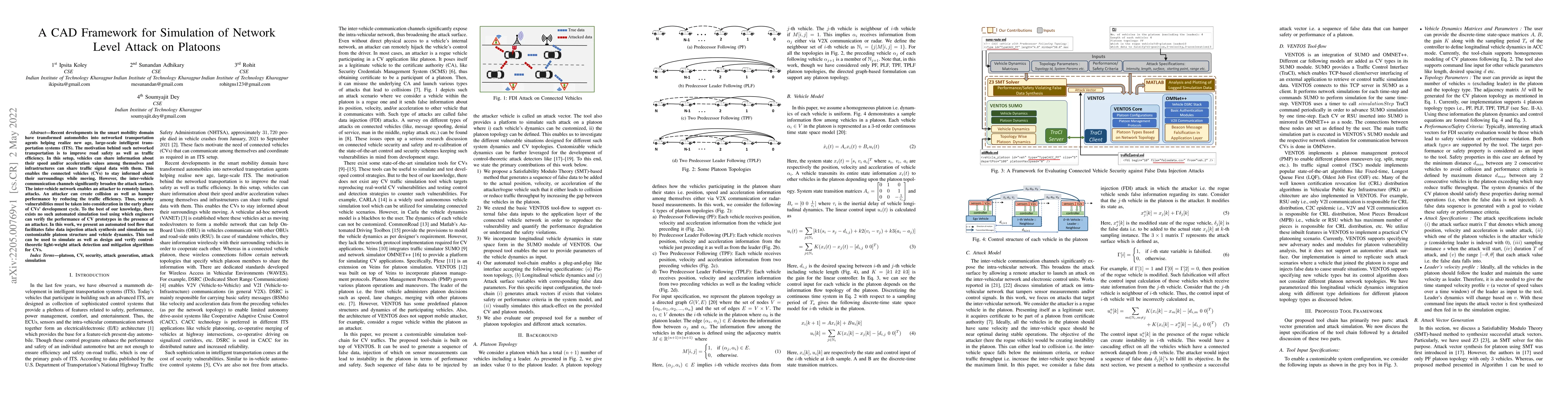 Thumbnail for A CAD Framework for Simulation of Network Level Attack on Platoons