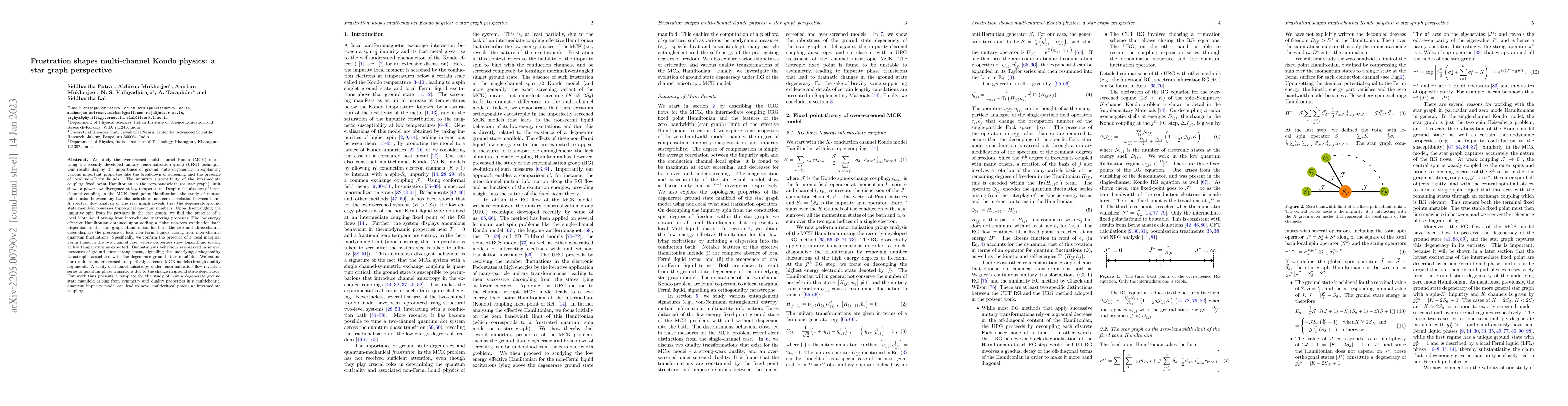 Thumbnail for Frustration shapes multi-channel Kondo physics: a star graph perspective