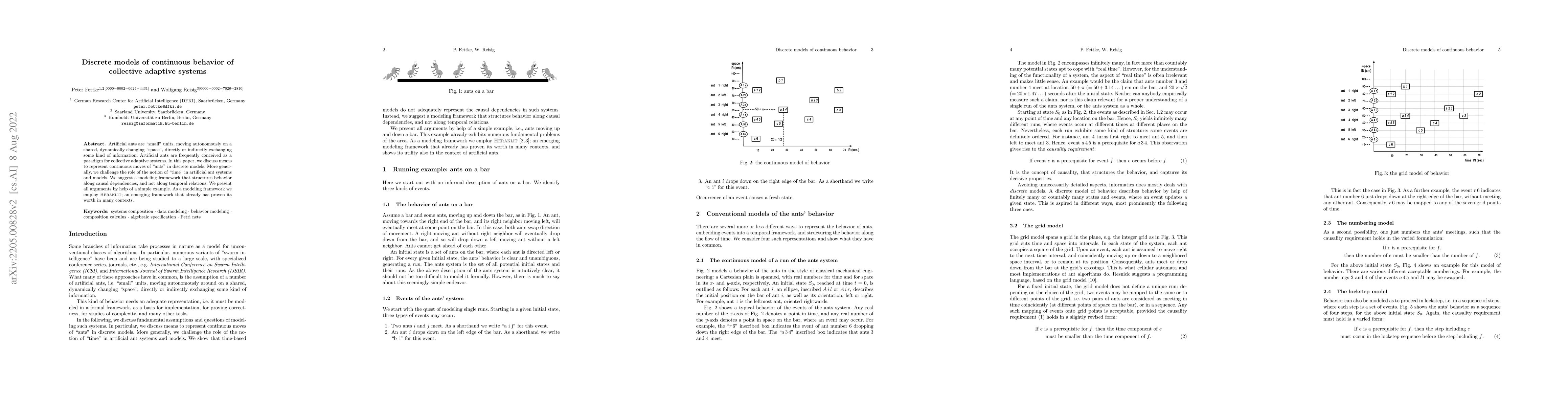 Thumbnail for Discrete models of continuous behavior of collective adaptive systems