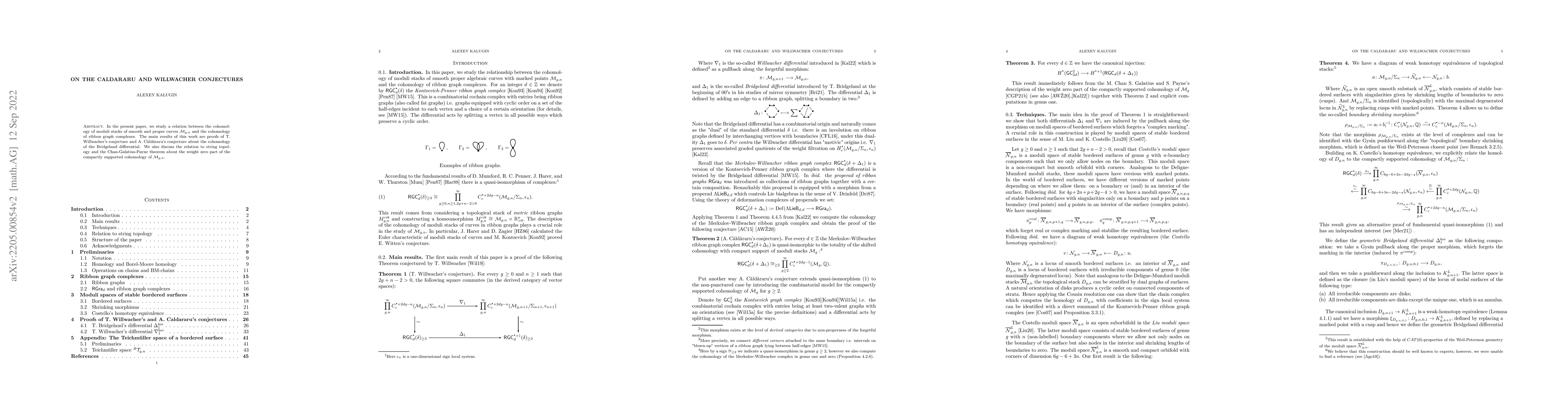 Thumbnail for On the Caldararu and Willwacher conjectures