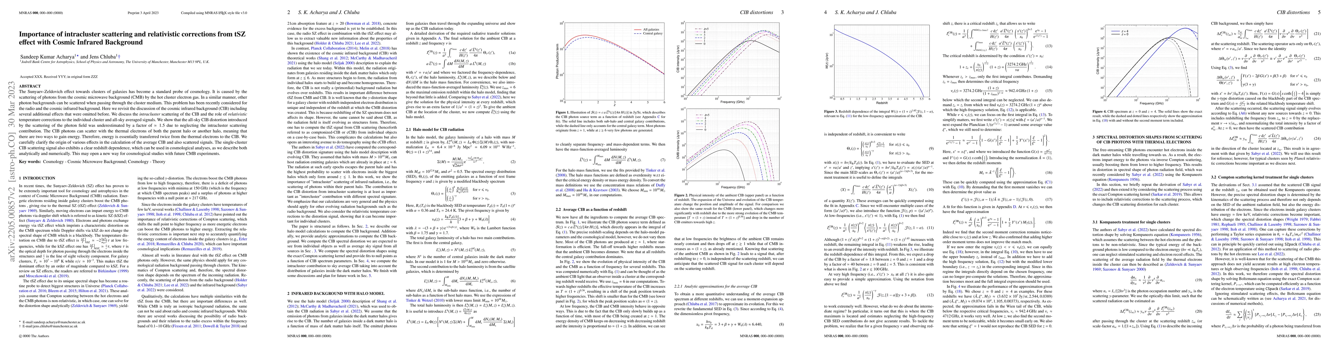 Thumbnail for Importance of intracluster scattering and relativistic corrections from
  tSZ effect with Cosmic Infrared Background
