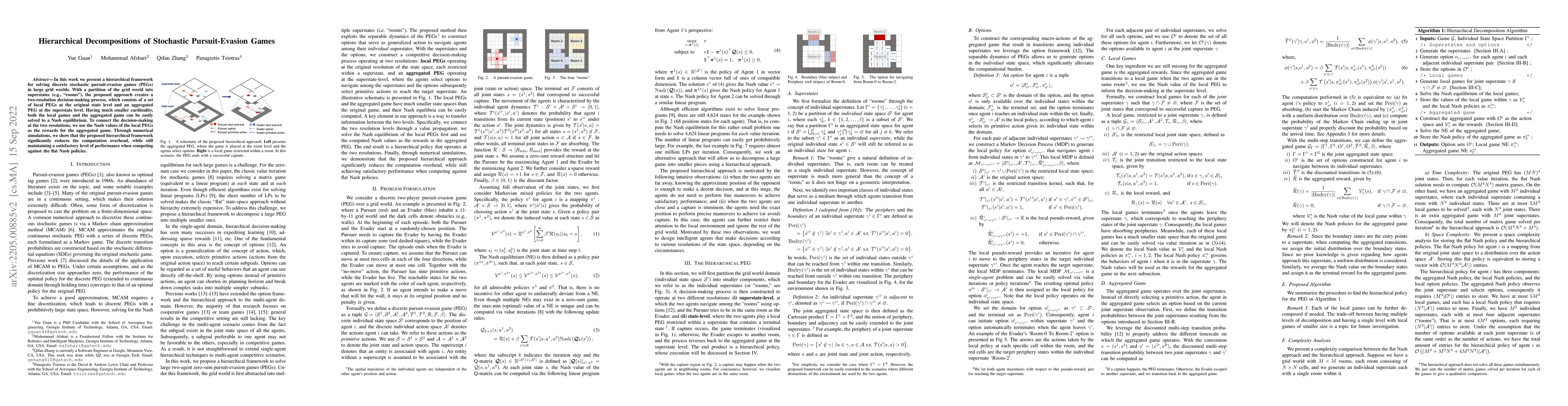 Thumbnail for Hierarchical Decompositions of Stochastic Pursuit-Evasion Games