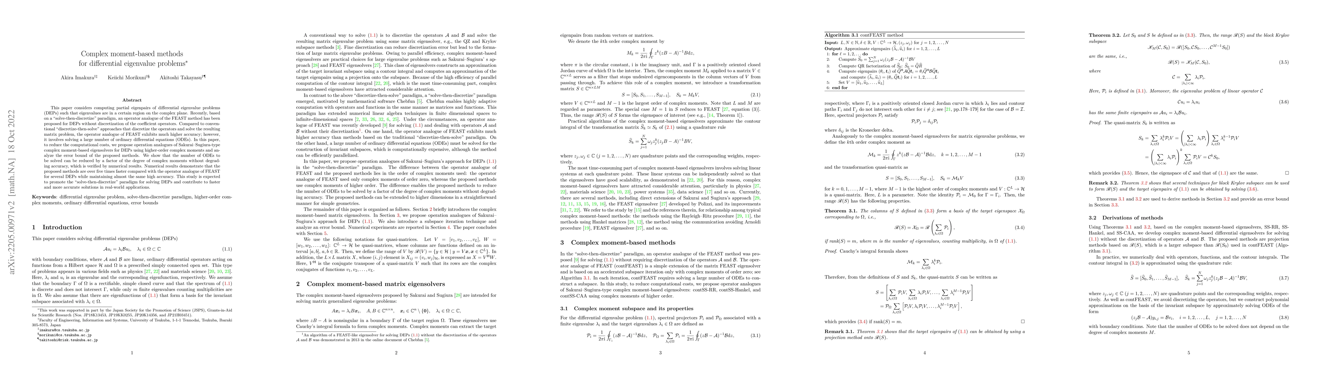 Thumbnail for Complex moment-based methods for differential eigenvalue problems