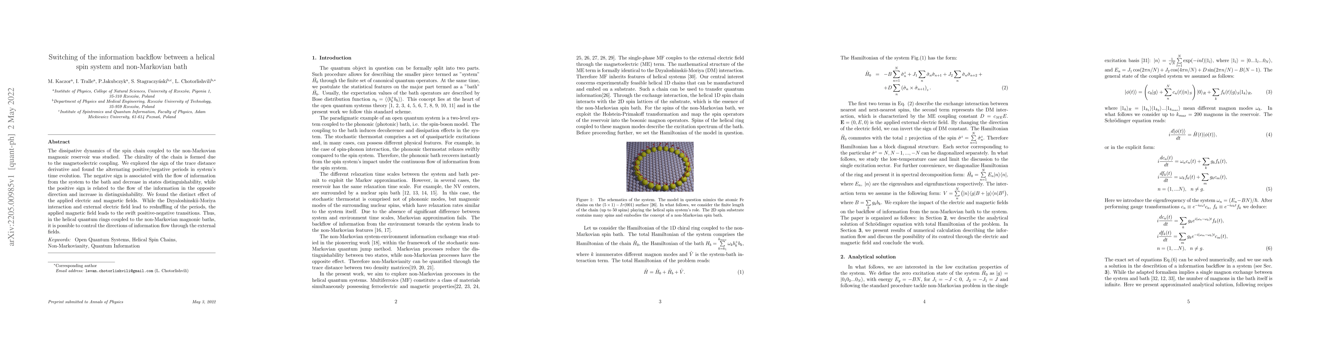 Thumbnail for Switching of the information backflow between a helical spin system and
  non-Markovian bath