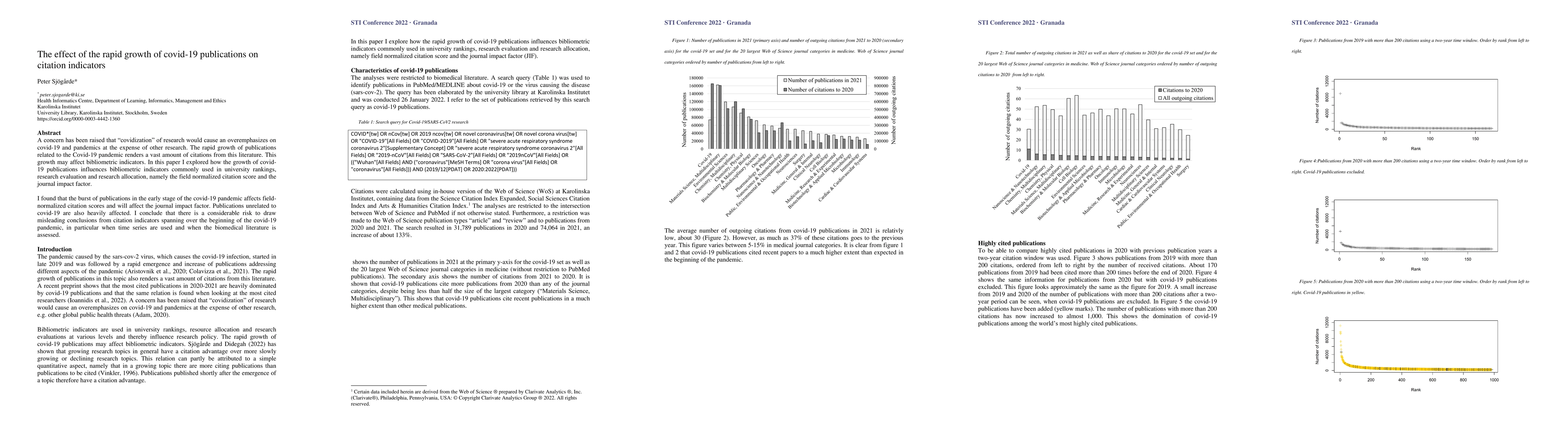 Thumbnail for The effect of the rapid growth of covid-19 publications on citation
  indicators