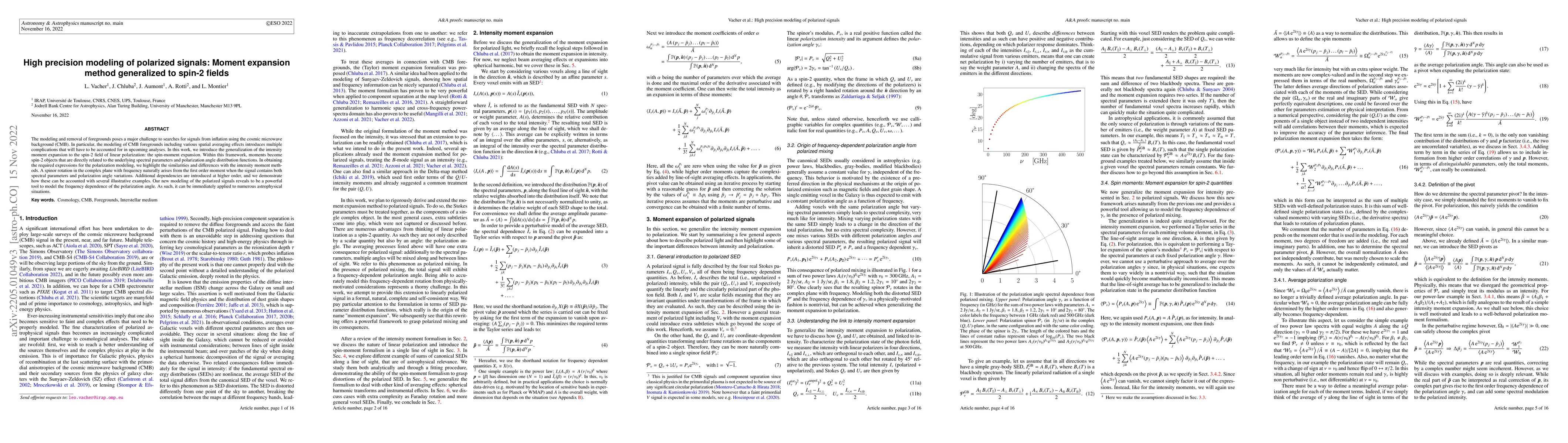 Thumbnail for High precision modeling of polarized signals: Moment expansion method
  generalized to spin-2 fields