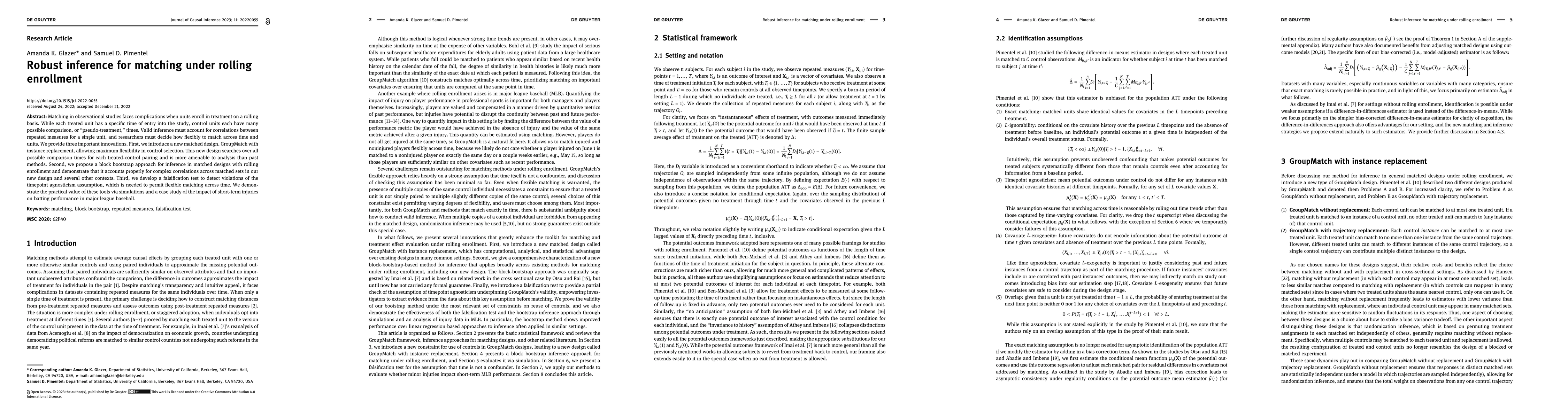 Thumbnail for Robust inference for matching under rolling enrollment