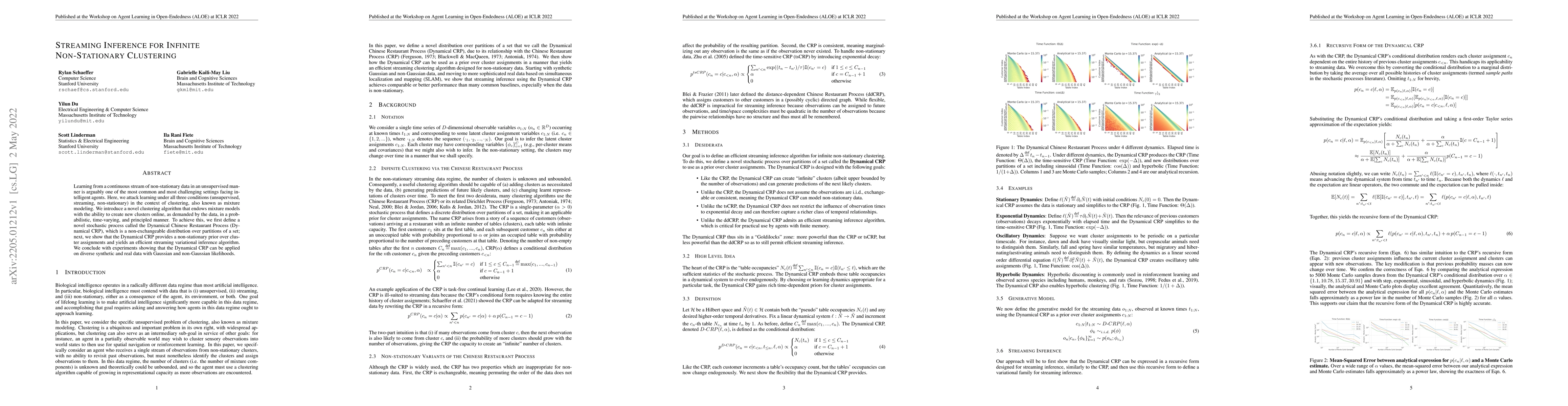 Thumbnail for Streaming Inference for Infinite Non-Stationary Clustering