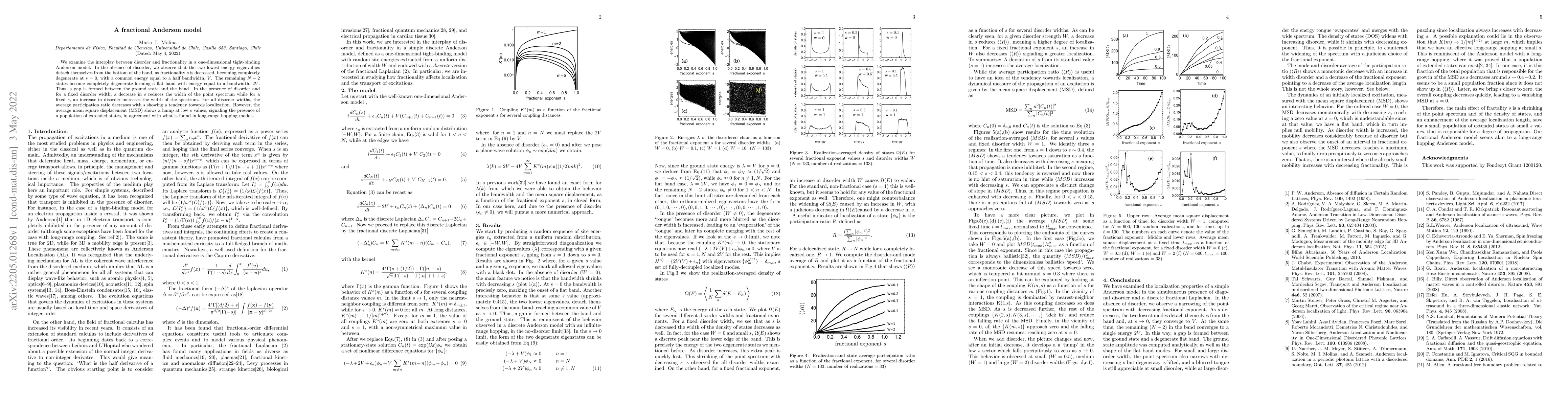 Thumbnail for A fractional Anderson model