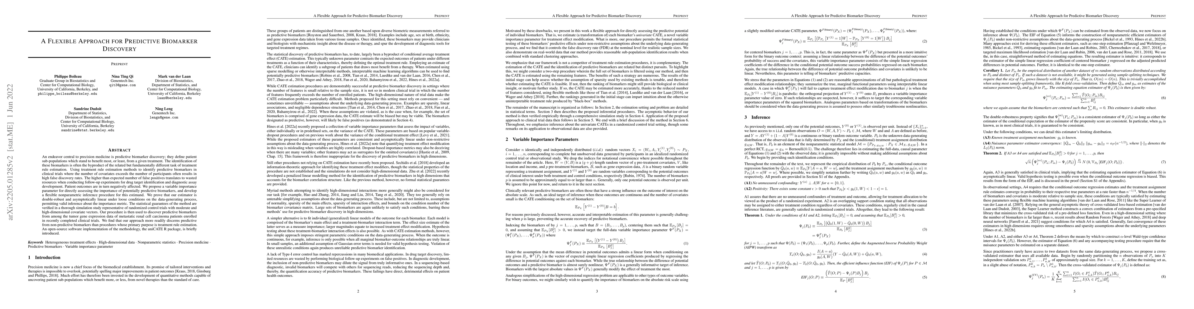 Thumbnail for A Flexible Approach for Predictive Biomarker Discovery