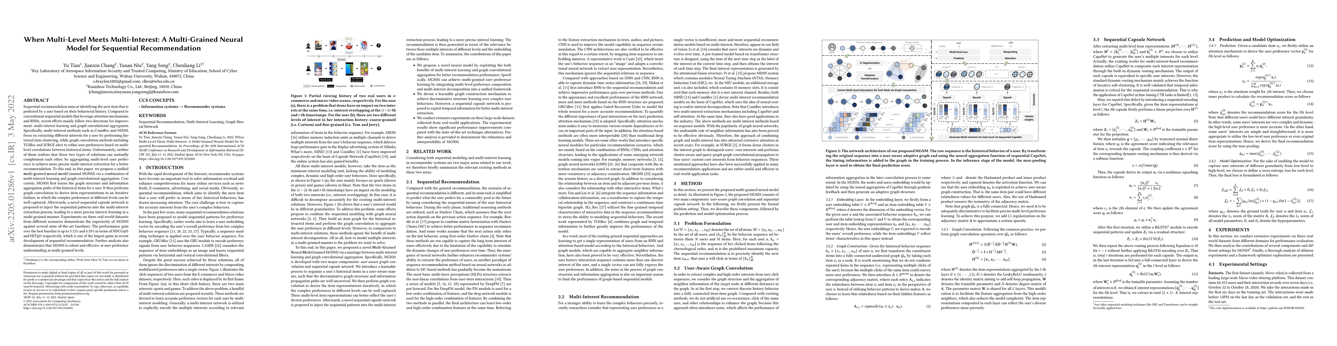 Thumbnail for When Multi-Level Meets Multi-Interest: A Multi-Grained Neural Model for
  Sequential Recommendation