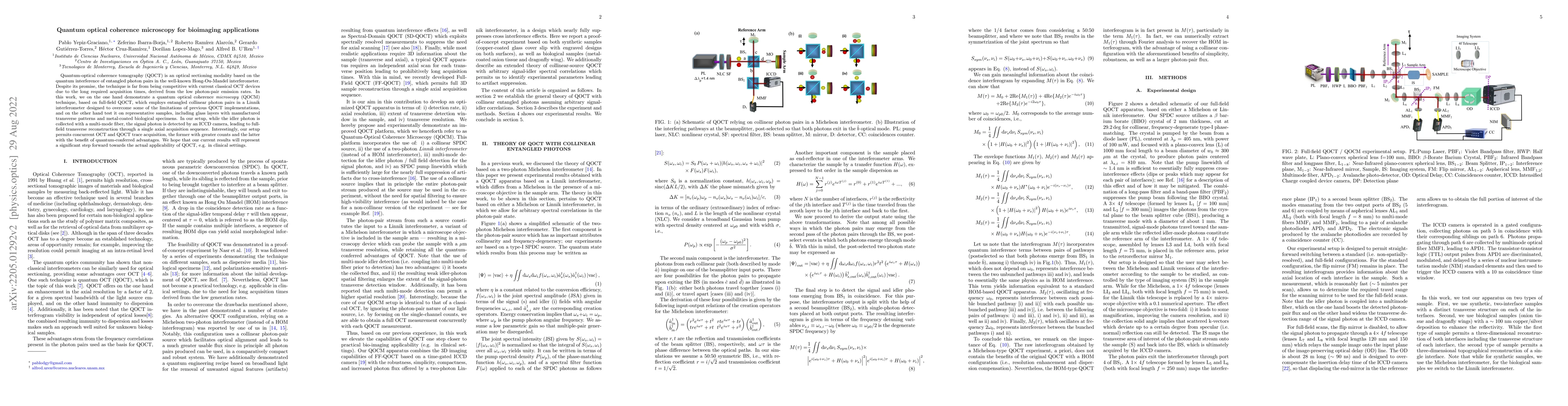 Thumbnail for Quantum optical coherence microscopy for bioimaging applications