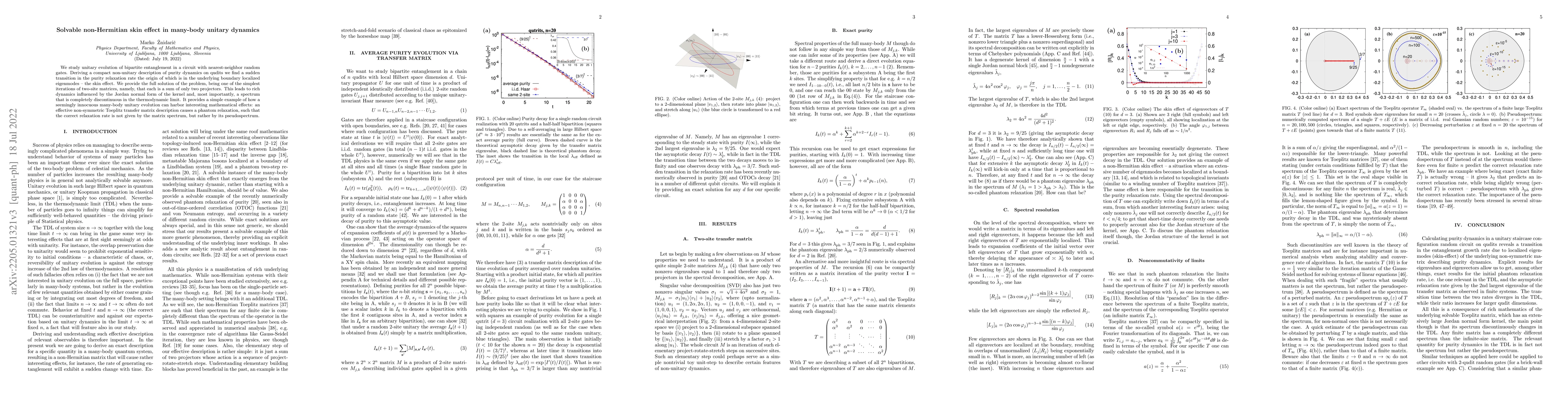 Thumbnail for Solvable non-Hermitian skin effect in many-body unitary dynamics