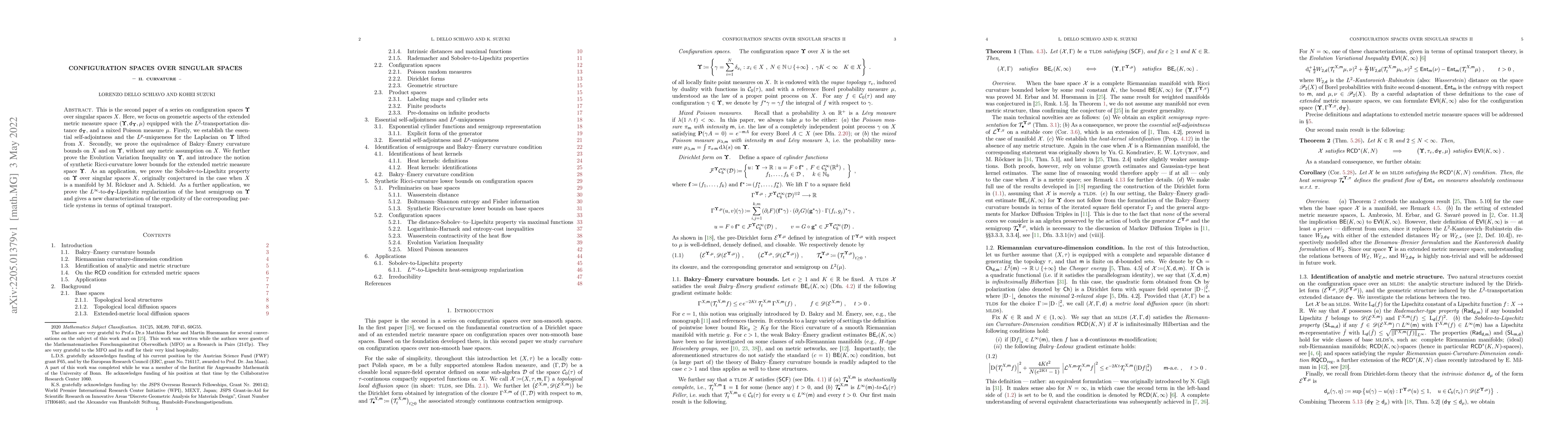 Thumbnail for Configuration Spaces over Singular Spaces -- II. Curvature