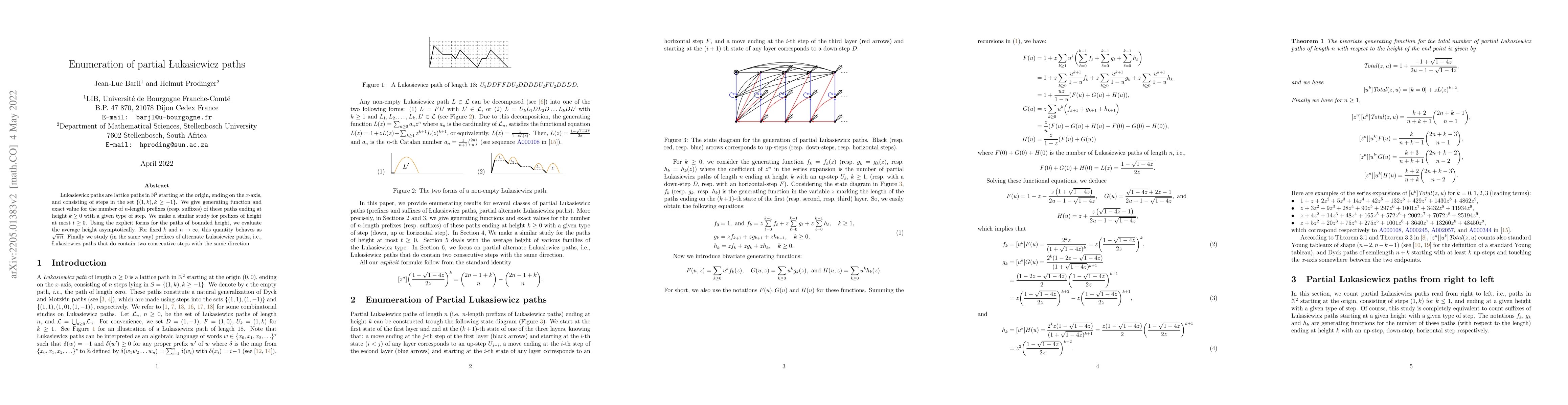 Thumbnail for Enumeration of partial Lukasiewicz paths
