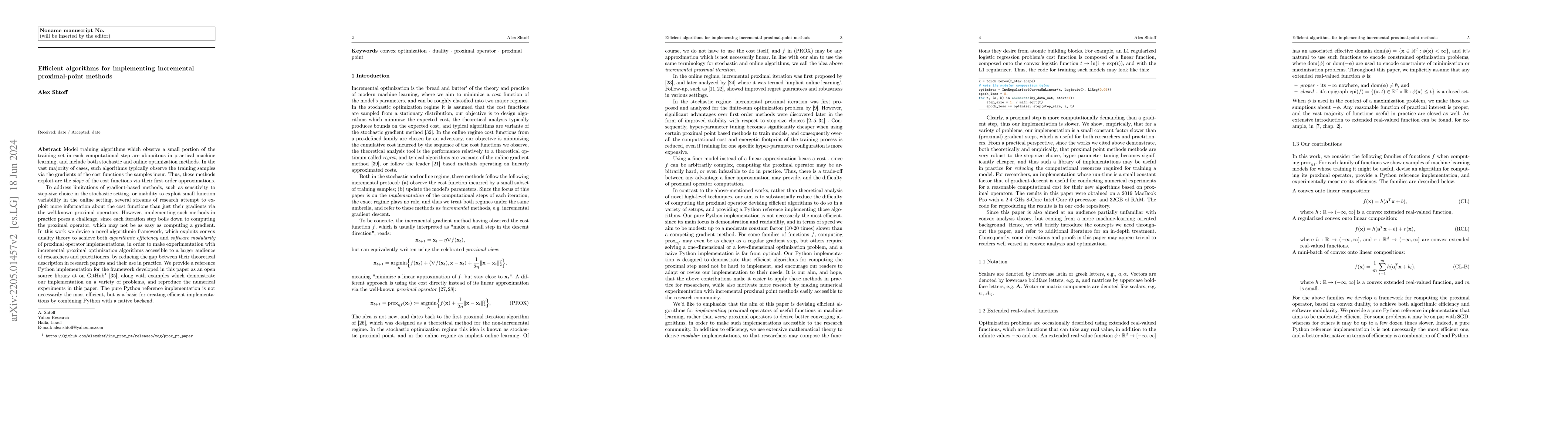 Thumbnail for Efficient algorithms for implementing incremental proximal-point methods