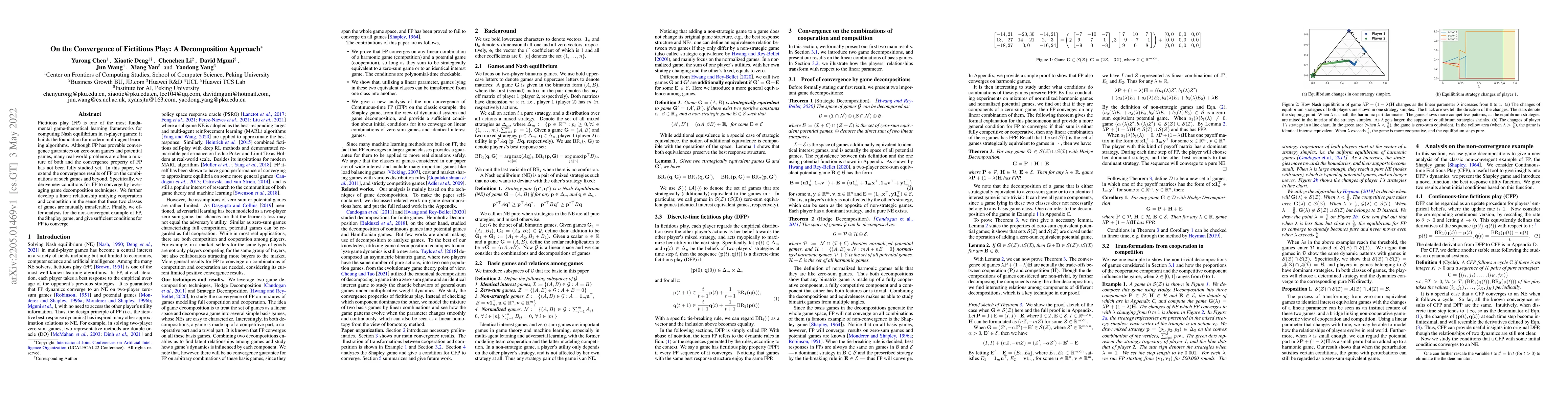 Thumbnail for On the Convergence of Fictitious Play: A Decomposition Approach
