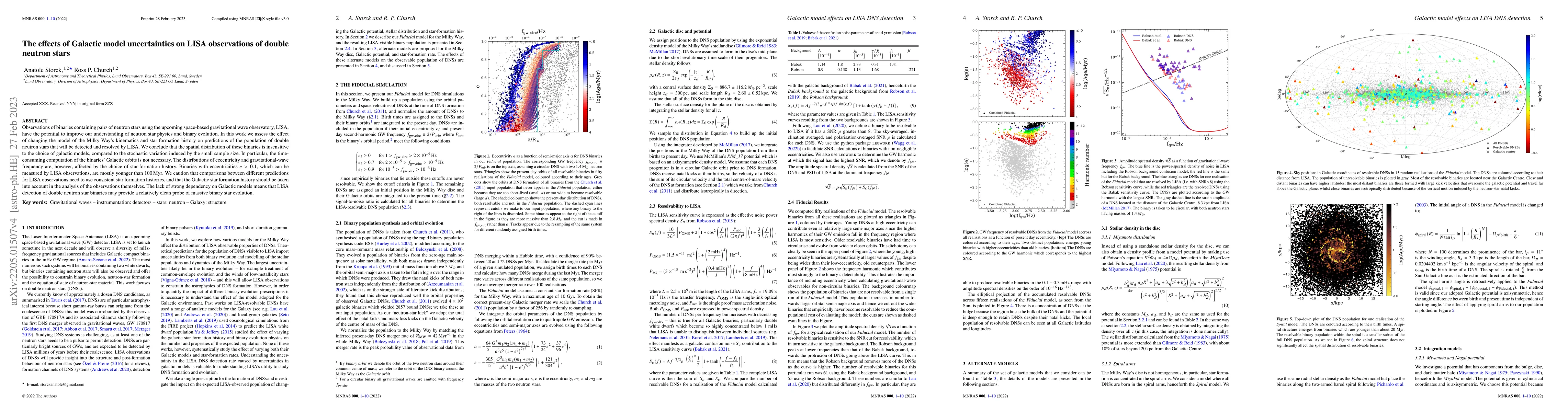 Thumbnail for The effects of Galactic model uncertainties on LISA observations of
  double neutron stars